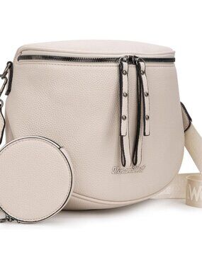 Crossbody Bag for Women, Large Bum Bag Purse Soft Vegan Leather Travel Fanny Pac